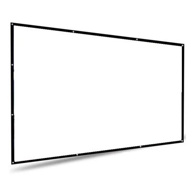 Gavigain Projector Screen,100 inch Portable Foldable Projection Screen 16:9 Indoor Outdoor Projector Movies Screen, Projector Screen for Home Theater Backyard Cinema