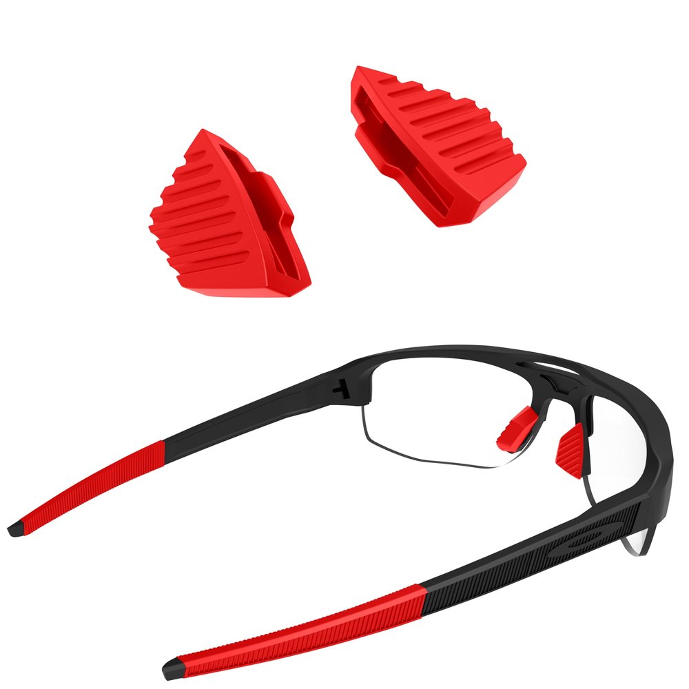 SAUCER Replacement Nose Pieces Pads for Oakley Mercenary OO9424 Sunglass - Standard Red