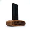 Wooden Phone Speaker Passive Sound Amplifier Smartphone Stand, Dark view 3