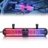 KEMIMOTO UTV Sound Bar 28 Inch ATV Soundbar 4X Subwoofers LED Party Lights Bluetooth Golf Cart Sound Bar 2X Tweeters Compatible with Polaris RZR Can-Am X3 Defender CFMOTO for 1.56"- 2.25" Roll Cage view 1