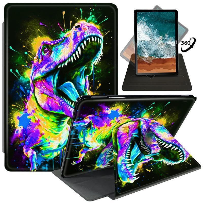 Case for 6.8'' Kindle Paperwhite (11th Generation,2021)+Paperwhite Signature Edition,360 Degree Rotating Swivel Stand Cover for Paperwhite E-Reader 6.8 Inch-Planets and Rockets