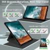 Case for 6.8'' Kindle Paperwhite (11th Generation,2021)+Paperwhite Signature Edition,360 Degree Rotating Swivel Stand Cover for Paperwhite E-Reader 6.8 Inch-Black Cat Moon Night view 3