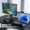 USB C Hub, OBERSTER 5 in 1 with 4K HDMI, 3 USB 3.2 Ports, 100W PD, Adapter USB C for Mac Pro/Air, Dell, and More view 2