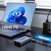 USB C Hub, OBERSTER 5 in 1 with 4K HDMI, 3 USB 3.2 Ports, 100W PD, Adapter USB C for Mac Pro/Air, Dell, and More view 3