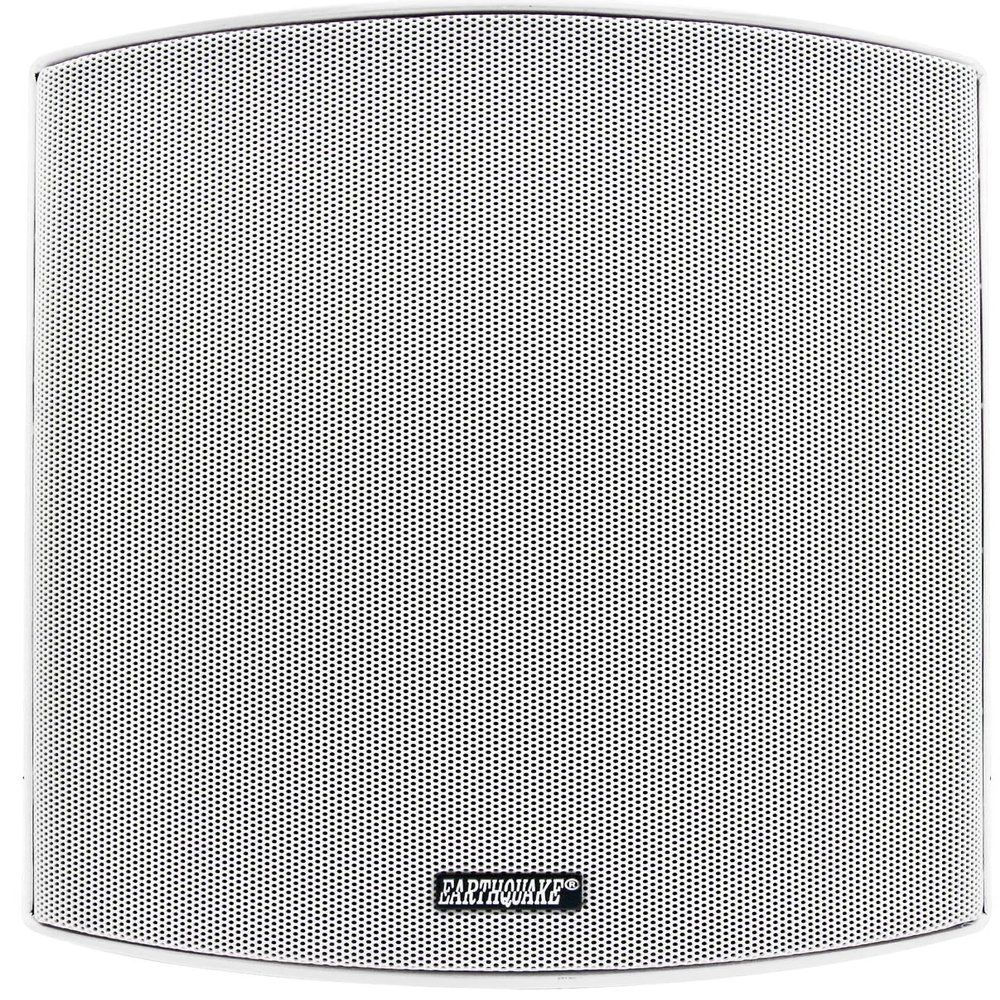 EARTHQUAKE Sound AWS-602Wv2 Outdoor 2-Way All-Weather Loudspeakers - 6.5" Poly Woofer and 3/4" (20mm) PEI Mylar Dome Tweeter with UV-Resistant Enclosure, White (Pair)