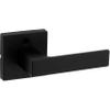 Kwikset Singapore Matte Black Passage Lever 1-3/4 in. view 1