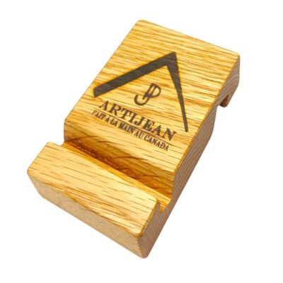 Atelier ArtiJean Double Groove OAK Stand for Tablet and Mobile Phone