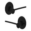 Kwikset Ladera Matte Black Keyed Entry Lever 2-3/4 in. view 4