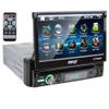 Pyle Single DIN Head Unit Receiver - In-Dash Car Stereo CD/DVD Player with 7" Multi-Color Touchscreen Display, Audio Video System with Bluetooth for Wireless Music Streaming & Hands-free Calling view 1