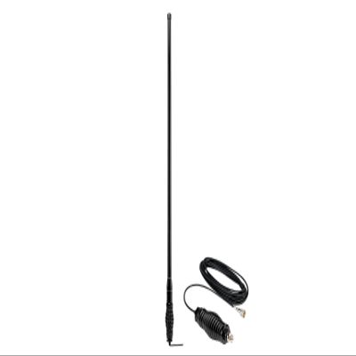 Midland - MXAT04VP-6.6dB Heavy-Duty Bull Bar Antenna with Spring Base Micromobile - 47.5 with 462-468 MHz Frequency - Long Range GMRS Communication - Overlanding Off-Roading - (Bundle)