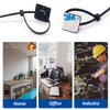 50 Set Cable Zip Tie Self Adhesive Mounts Kit with 6" Zip Ties, 3/4" Wire Holders Squares, Screws - Sticky Wire Fasteners Cable Clips Management Anchors Organizer view 2