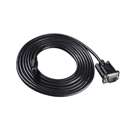 DOP-CA232DP for DOP Series Touch Panel Connecting to DVP Series Communication Cable Communication Transmission Cable Black Length 5 Meters