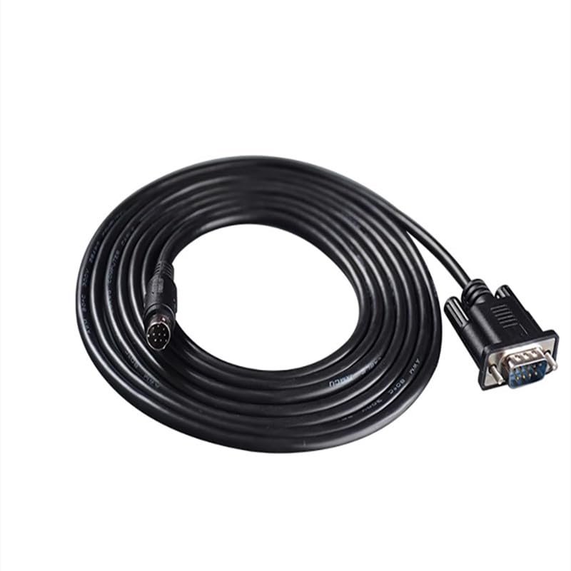 DOP-CA232DP for DOP Series Touch Panel Connecting to DVP Series Communication Cable Communication Transmission Cable Black Length 5 Meters