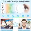 OCCI CHIARI Blue Light Blocking Reading Glasses Men Anti Fatigue Computer Glasses Filter UV Ray Black 3.0(1.0 1.25 1.5 1.75 2.0 2.25 2.5 2.75 3.0 3.5 4.0 5.0 6.0) view 4