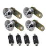 door safety lockCam LockCam Lock Electric Box Lock High Security Cam Lock/Tube Cam Lock Electric Cabinet Box Lock Small Round Lock 2/4 Pcs (Size : A1622-01 2pcs) ( Size : A162201 2pcs ) ( Color : On view 4
