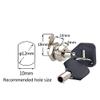 DubMag Door Safety LockCam Lock Cam Lock 2pcs cam Lock 12mm Safe Lock Cylinder Cash Drawer Lock Factory zinc Alloy Cabinet Door Lock view 2
