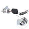 DubMag Door Safety LockCam Lock Cam Lock 2PCS Cylinder Locker Lock Door Cabinet Mailbox Padlock Cam Drawer Cupboard Box Lock with 4 Keys for Furniture Hardware 103 Series (Color : M18-20) view 2