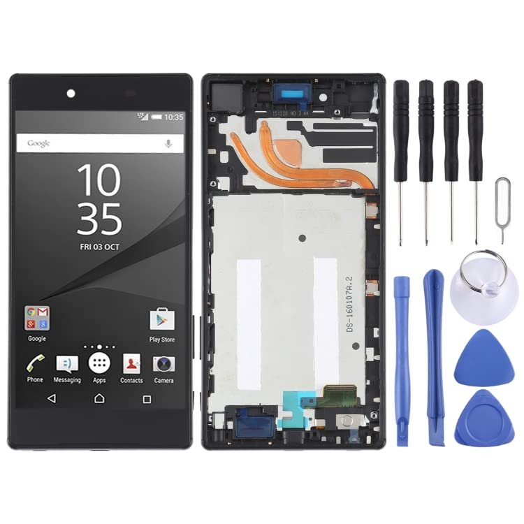 Daguys LCD Screen for Sony Z5 Premium E6853 Digitizer Full Assembly with Frame(Black)