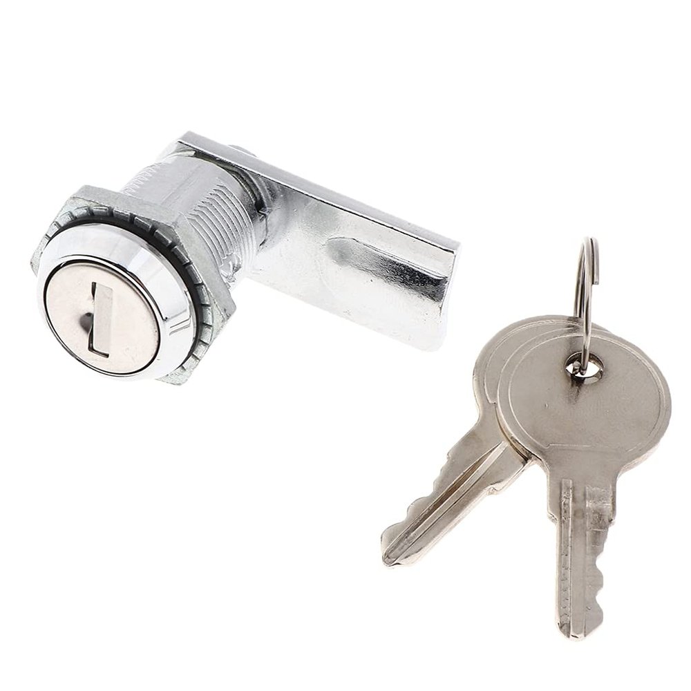 DubMag Door Safety LockCam LockCam Lock Disc Tumbler Cam Lock with Cylinder and Chrome FinishKeyed Alike