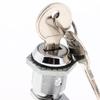 DubMag Door Safety LockCam LockCam Lock Disc Tumbler Cam Lock with Cylinder and Chrome FinishKeyed Alike view 2