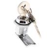 DubMag Door Safety LockCam LockCam Lock Disc Tumbler Cam Lock with Cylinder and Chrome FinishKeyed Alike view 3