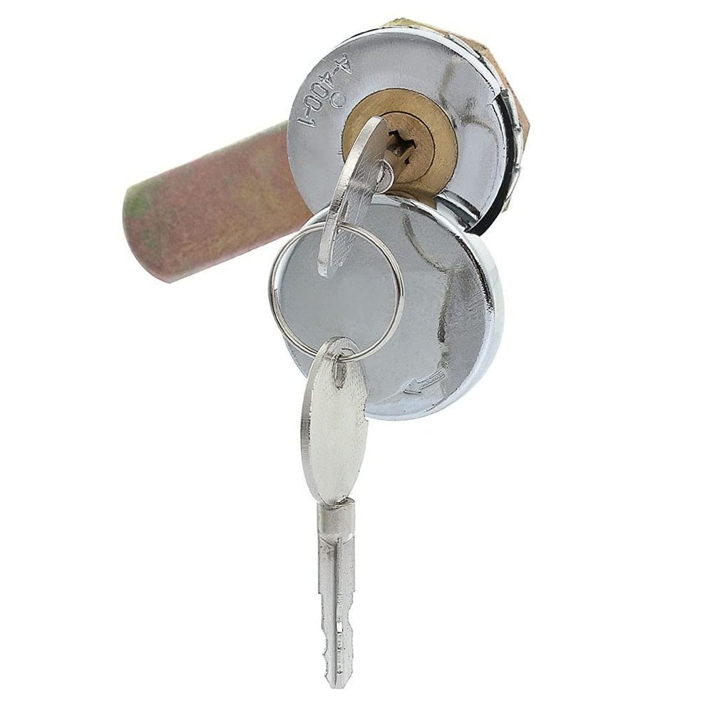 DubMag Door Safety LockCam Lock Cam Lock 2pcs Door Lock Useful Steady Cam Lock Padlock for Security Door Cabinet Mailbox Drawer Cupboard camlock 16mm + 4 Keys