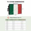 Outdoor TV Cover Mexican Flag Waterproof Weatherproof TV Covers for 80 to 85 Inch Outside Flat Screen TV Protector Shield 75"W x 45"H x 4.5"D view 2