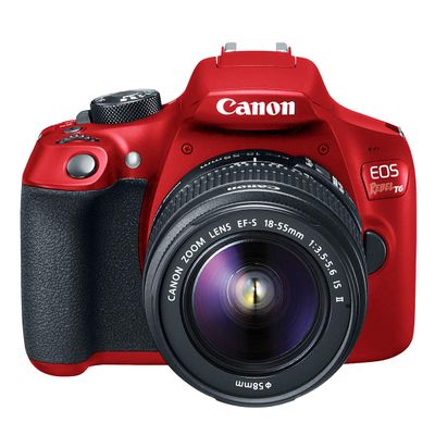 Canon EOS Rebel T6 Digital SLR Camera Kit with EF-S 18-55mm f/3.5-5.6 is II Lens (Limited Edition Red) (Renewed)
