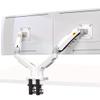 NB North Bayou Dual Monitor Desk Mount Stand Full Motion Swivel Computer Monitor Arm for Two Screens 17-27 Inch with 4.4~19.8lbs Load Capacity for Each Display F160-W view 1