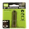 2Pcs 6-Inch Silicone Cable Tie, Steel-Core Silicone, Silicone Twist Ties, Reusable Rubber Twist Tie, Cable Tie Straps, for Organizing. view 1