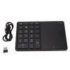 Yosoo Numeric Keypad Touchpad 2 in 1 Wireless Slim Number pad, 22 Keys Bluetooth 4.2 2.4G Type C Charging Number Pad, Portable Financial Accounting Keyboard for Laptop PC Desktop (Black) view 1