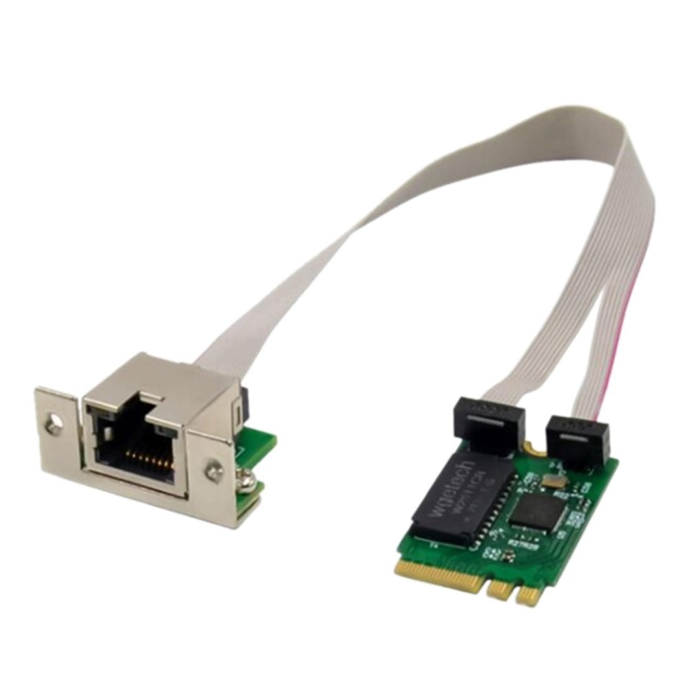 BIBABLYKE High Speed M.2 A+E 2.5G Ethernet Adapter 2.5G/1G/100M Multi-Gigabit M.2 Networks Card 8125BCOM Industrial Control Card