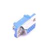 2 Pcs D-SUB Vertical 10.5H Halogen Free and Screw Free 8.5 Wide Back Cover D-Sub/DVI/HDMI Connector Plug-in D-Sub DSB46C-15LS1YN37HF view 1