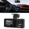 1080P, Triple Lens with 2 Inch Display, Night, Rotatable Car Dashboard Camera, Motion Detection, Parking Monitor view 2