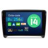 XTRONS Car Stereo for Audi TT MK2, Android 14 Qualcomm Octa Core 8GB+256GB Car Radio, 9 Inch QLED Touch Screen GPS Navigation for Car Bluetooth Head Unit DSP CarPlay Android Auto view 1