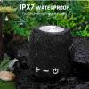 Bluetooth Speaker: Powerful Stereo Sound, IPX7 Waterproof, True Wireless Stereo Pairing, Portable Design, Latest Bluetooth V5.2 - Perfect for Amazon Fire HD 10 (2021), Beach, Home, Parties- Black view 3