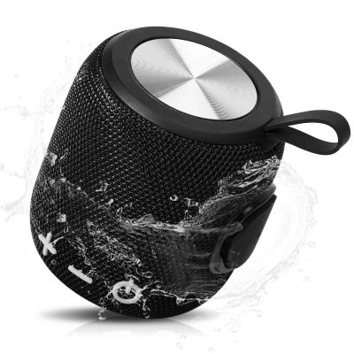 Bluetooth Speaker: Powerful Stereo Sound, IPX7 Waterproof, True Wireless Stereo Pairing, Portable Design, Bluetooth V5.2 - Perfect for Samsung Gear S3 Frontier LTE, Beach, Home, Parties- Black
