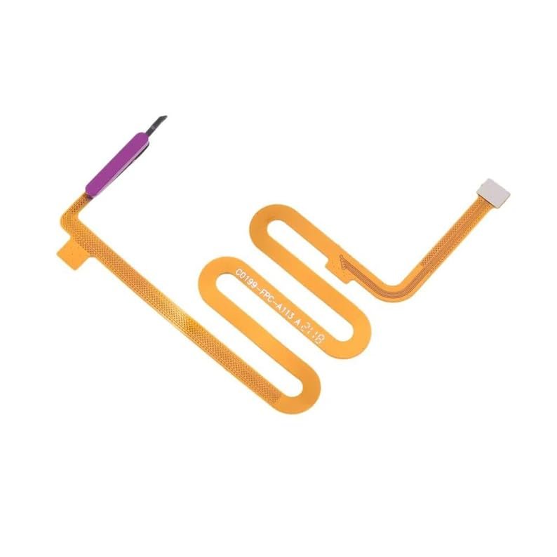 Fingerprint Finger Print Touch ID Sensor Power Button Flex Cable Repair Parts for Infinix Note 10 Pro - Purple