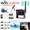 Mulcort WiFi Wireless Car Rear View Camera Truck Bus 12V~36V Automobile LED Reverse HD Night Vision Backup Camera, IP67 Waterproof Wireless Reversing Monitor view 4