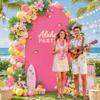 6.6FT Fuchsia Arch Backdrop Cover - Polyester Fitted Wedding Arch Stand Covers Round Top Chiara Arch Backdrop Cover for Birthday Party Banquet Photo Background Decoration view 3
