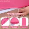 6.6FT Fuchsia Arch Backdrop Cover - Polyester Fitted Wedding Arch Stand Covers Round Top Chiara Arch Backdrop Cover for Birthday Party Banquet Photo Background Decoration view 4