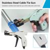ALINREDBX Stainless Steel Cable Tie Gun Tool Automatic Automatic Tightening Cutting Ratchet Tie Clamp Tool view 2