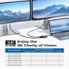 Cable Matters 1-Pack Portable 8K or Dual 4K 60Hz USB C to Dual HDMI Adapter, Foldable Thunderbolt to Dual HDMI Adapter & [Ultra High Speed HDMI Certified] 3-Pack 48Gbps 8K HDMI Cable 6.6 ft / 2m view 3