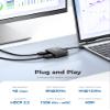 Cable Matters 1-Pack Portable 8K or Dual 4K 60Hz USB C to Dual HDMI Adapter, Foldable Thunderbolt to Dual HDMI Adapter & [Ultra High Speed HDMI Certified] 3-Pack 48Gbps 8K HDMI Cable 6.6 ft / 2m view 4