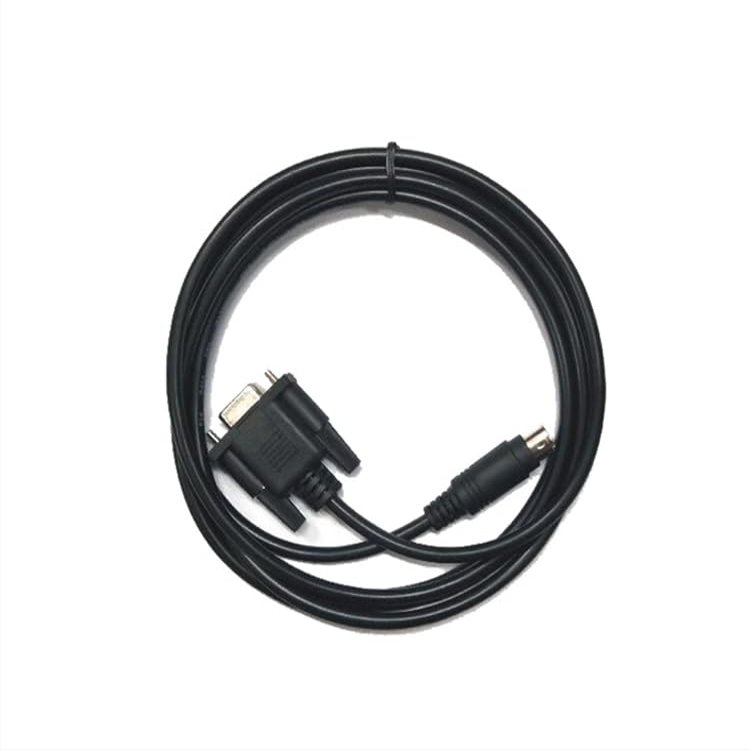 Communication Cable for FX-50DU-CAB0 PLC Touch Panel GOT-F900 F940 F930 F920 GT1050 Connecting to FX Series Communication Cable Black : 2m