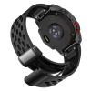 Abanen Silicone Air-holes Sport Watch Bands for Garmin Fenix 8 43mm / epix Pro 42mm / Fenix 7S /6S/5S, Soft Wrist Strap with Fold-over Magnetic Closure for Instinct 2S / Instinct E 40mm (Black) view 1