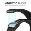 Abanen Silicone Air-holes Sport Watch Bands for Garmin Fenix 8 43mm / epix Pro 42mm / Fenix 7S /6S/5S, Soft Wrist Strap with Fold-over Magnetic Closure for Instinct 2S / Instinct E 40mm (Black) view 4
