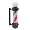 Yellulu 27" H Barber Pole LED Light, Rome Style Hair Salon Barber Shop Open Business Sign, Rotating Red White Blue LED Strips Hair Salon Sign Light, Wall Mount Rotating Light, with a 105Beam Angle view 1