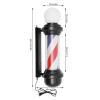 Yellulu 27" H Barber Pole LED Light, Rome Style Hair Salon Barber Shop Open Business Sign, Rotating Red White Blue LED Strips Hair Salon Sign Light, Wall Mount Rotating Light, with a 105Beam Angle view 3