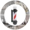 Yellulu 27" H Barber Pole LED Light, Rome Style Hair Salon Barber Shop Open Business Sign, Rotating Red White Blue LED Strips Hair Salon Sign Light, Wall Mount Rotating Light, with a 105Beam Angle view 4